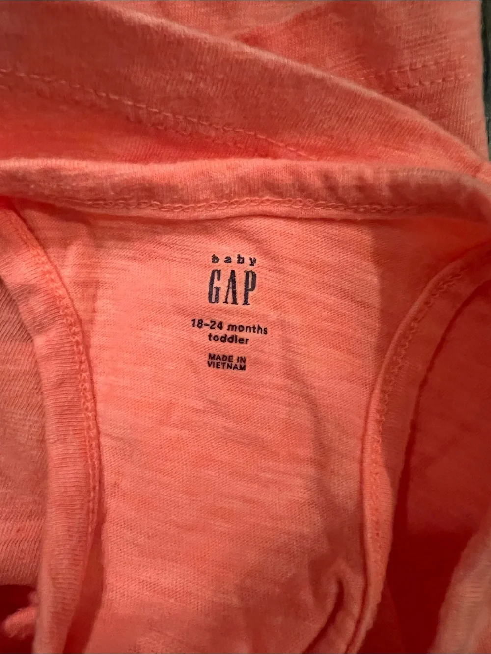 GAP Baby Coral Toddler Tank